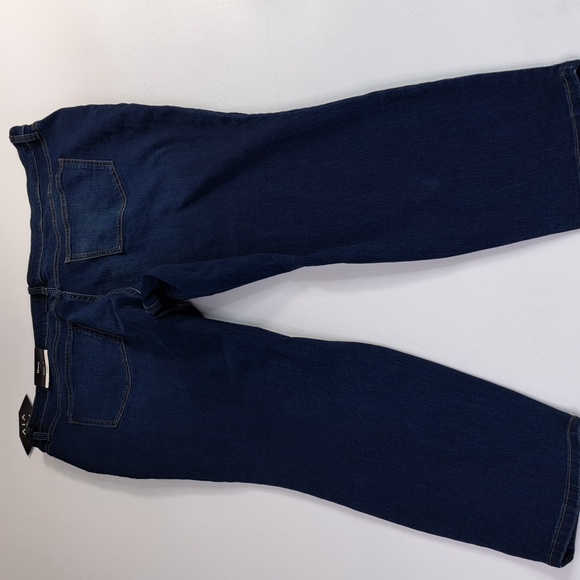 New AVA & VIV Skinny Dark Wash Stretch Blue Jeans Size 22W Inseam 27.5 - Picture 11 of 16